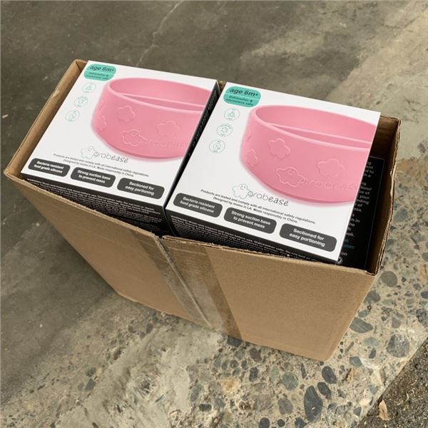12 NEW SILICONE SUCTION BOWLS