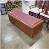 Image 1 : STORAGE BENCH WITH PADDED TOP