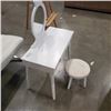 Image 2 : VANITY DESK WITH MIRROR AND STOOL FOR CHILDREN