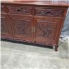 Image 2 : SERVING CABINET, CARVED DOORS AND TRIM