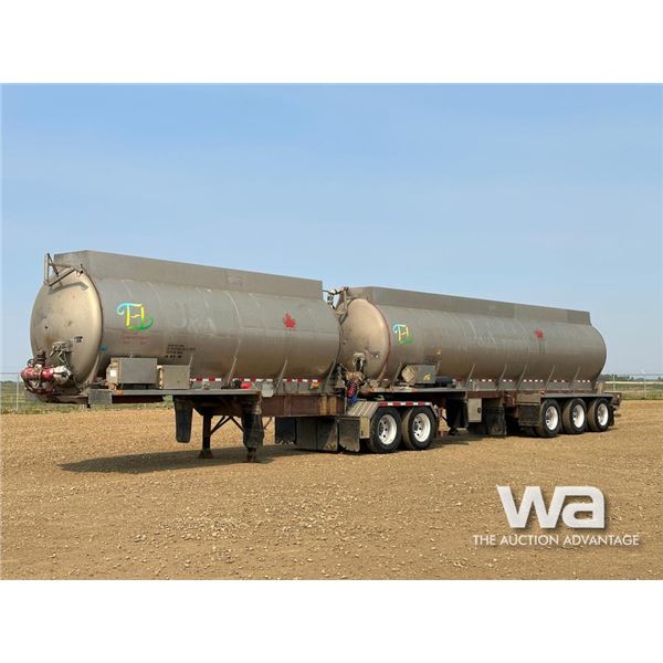 2007 LAZOR INOX REVERSE SUPER B TANK TRAILERS