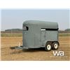 Image 1 : SINGLE HORSE T/A LIVESTOCK TRAILER