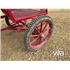 Image 12 : HORSE DRAWN RED STEEL BUGGY