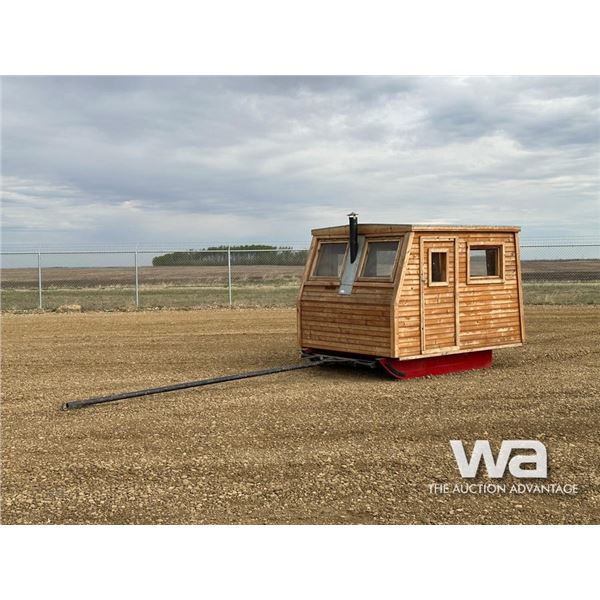 HORSE DRAWN WOOD CABOOSE SLEIGH