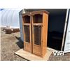Image 1 : OAK CURIO CABINETS 2 PCS
