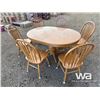 Image 1 : WOOD TABLE & 6 CHAIRS