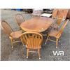 Image 2 : WOOD TABLE & 6 CHAIRS