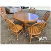 Image 3 : WOOD TABLE & 6 CHAIRS