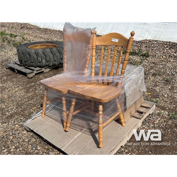 (6) WOODEN KITCHEN CHAIRS