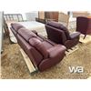 Image 3 : BURGUNDY RECLINING LOVESEAT & CHAIR