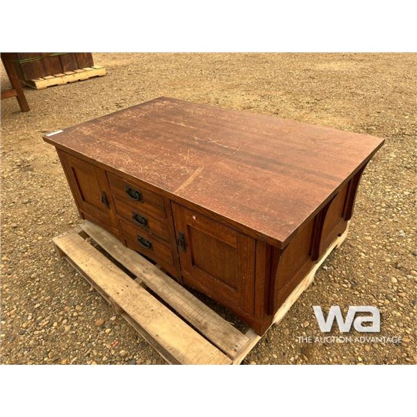 3 X 4 FT. CEDAR LINED OAK CHEST
