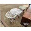 Image 1 : (3) TABLES WITH GLASS TOPS
