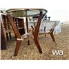 Image 5 : (3) TABLES WITH GLASS TOPS
