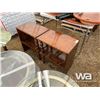 Image 1 : (2) WOODEN SIDE TABLES