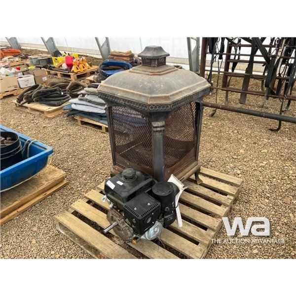 KOHLER COMMAND PRO 9.5 HP MOTOR, FIRE PIT