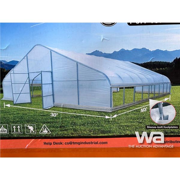 TMG 30 X 40 FT. TUNNEL GREENHOUSE