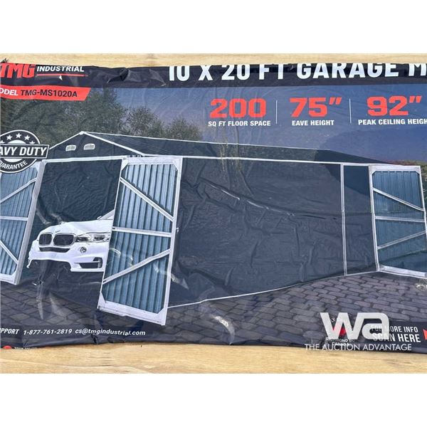 TMG 10 X 20 FT. GARAGE METAL SHED