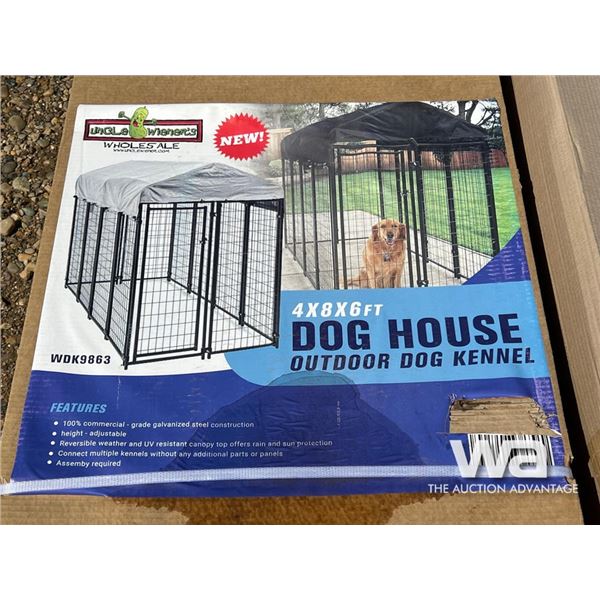 4 X 8 X 6 FT. OUTDOOR DOG KENNEL