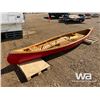 Image 3 : RESTORED ANTIQUE BIRCH BARK CEDAR STRIP CANOE