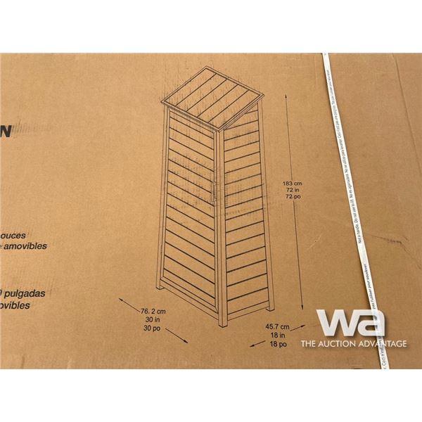 OUTDOOR ALUMINUM SHED