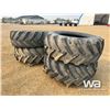 Image 1 : (4) 710/70R38 TRACTOR TIRES