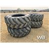Image 4 : (4) 710/70R38 TRACTOR TIRES