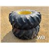 Image 1 : (2) GOODYEAR 23.1-26 TRACTOR TIRES & RIMS