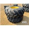 Image 2 : (2) GOODYEAR 23.1-26 TRACTOR TIRES & RIMS