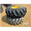 Image 3 : (2) GOODYEAR 23.1-26 TRACTOR TIRES & RIMS