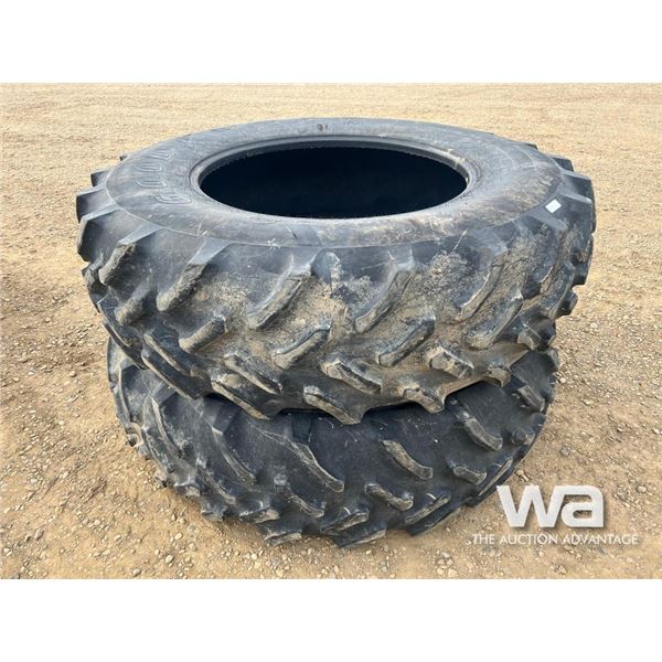 (2) GOODYEAR 20.8R38 TRACTOR TIRES