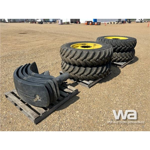 (4) FIRESTONE 385/85R34 SPRAYER TIRES & RIMS