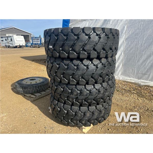 (4) GRIZZLY E-3/L-3 NEW 20.5-25 LOADER TIRES