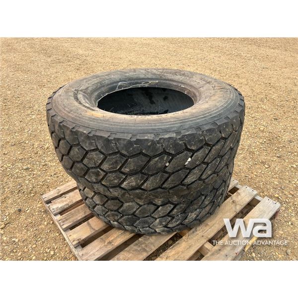 (2) 385/65R22.5 TRUCK TIRES