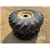 Image 1 : (2) GOODYEAR 13.50-16.1 TRACTOR TIRES & RIMS