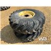 Image 3 : (2) GOODYEAR 13.50-16.1 TRACTOR TIRES & RIMS