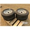 Image 1 : (4) 205/75R15 TRAILER TIRES ON RIMS