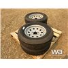 Image 2 : (4) 205/75R15 TRAILER TIRES ON RIMS