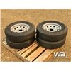 Image 3 : (4) 205/75R15 TRAILER TIRES ON RIMS