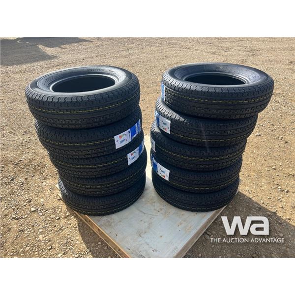 (10) DURUN ST205/75R15 TIRES
