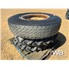 Image 1 : (1) MICHELIN 11R24.5, (2) 9.5/9-24 TIRES AND RIMS