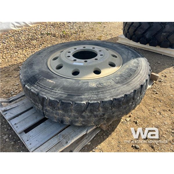 11R24.5 TRUCK TIRE & ALUMINUM RIM