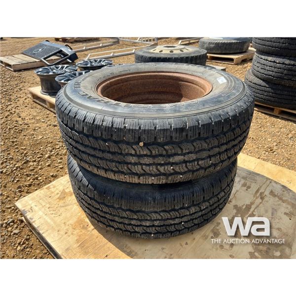 (2) GENERAL GRABBERS 255/70R17 TIRES & RIMS
