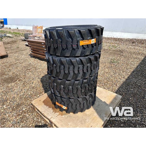 (4) WRANGLER 12-16.5 SKID STEER TIRES