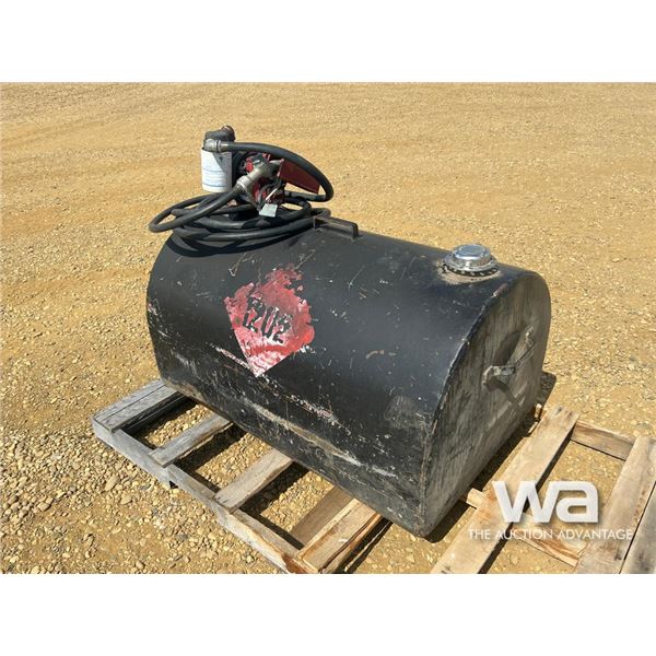 100 GAL. BLACK TIDY TANK & 12 V. PUMP