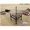 Image 3 : 4 FT. X 4 FT. STEEL TABLE WITH VISE