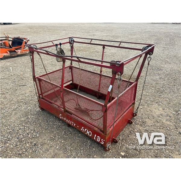 DECCA 2 PERSON FOLDING LIFT BASKET