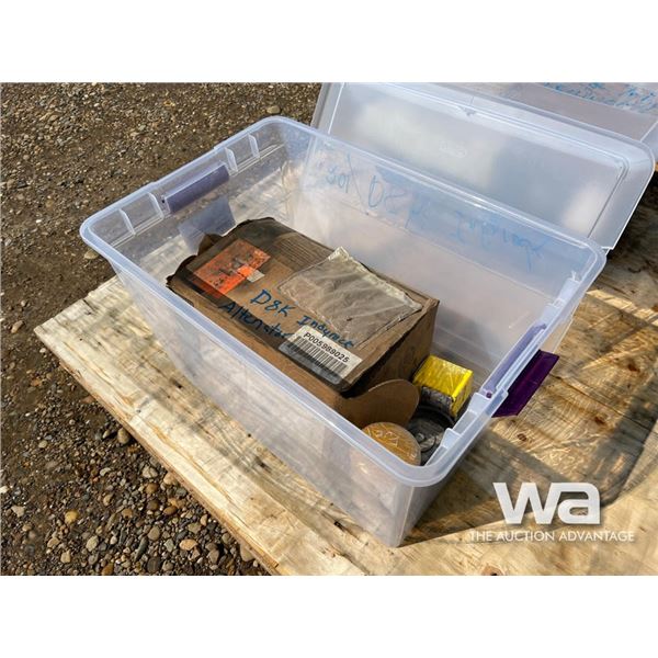 BIN OF CATERPILLAR D8K PARTS