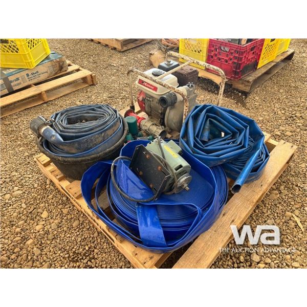 2 IN. HONDA WATER PUMP, 2 IN. LAYFLAT HOSE