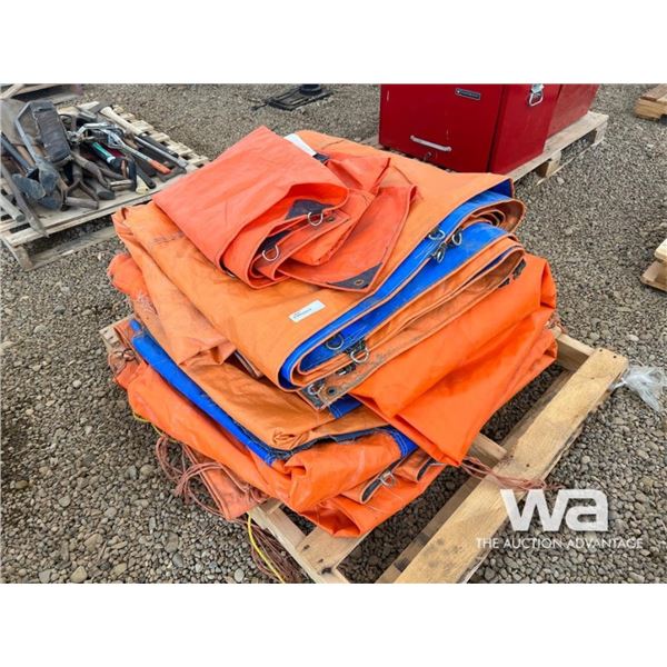 QTY OF ORANGE TARPS