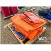 Image 3 : QTY OF ORANGE TARPS
